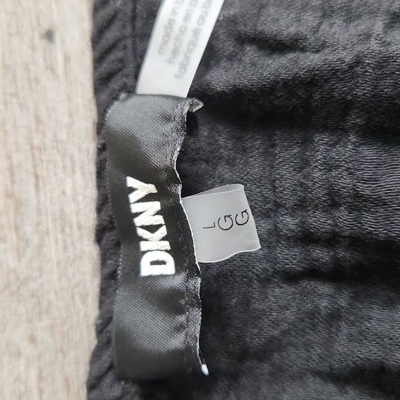 DKNY V NECK FRONT TIE BLACK SWIM COVER UP MAXI DRESS SIZE L NEW WITH TAGS - Picture 5 of 8